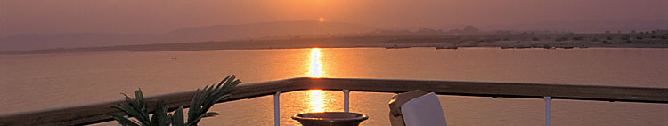 sunset on the Irrawaddy river