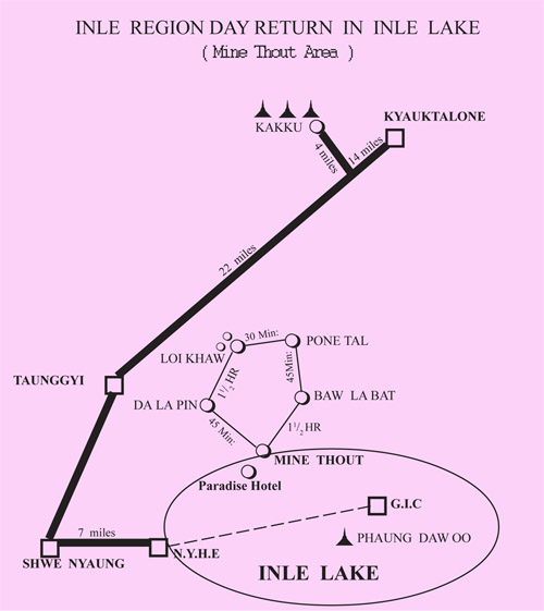 map trek min thout day return inle lake