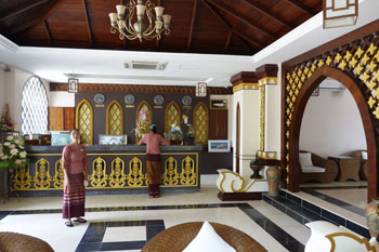 hotel shwe yee pwint lobby bagan myanmar