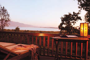 balcony, Inle lake view hotel