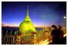 Pagode du rocher d'or Kyaykhtiyo, Etat Mon, Myanmar