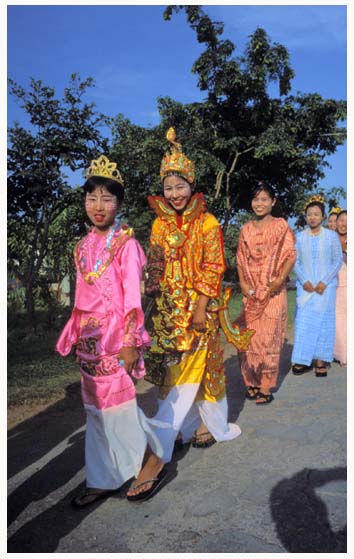 Novice, entry ceremony at a monastery