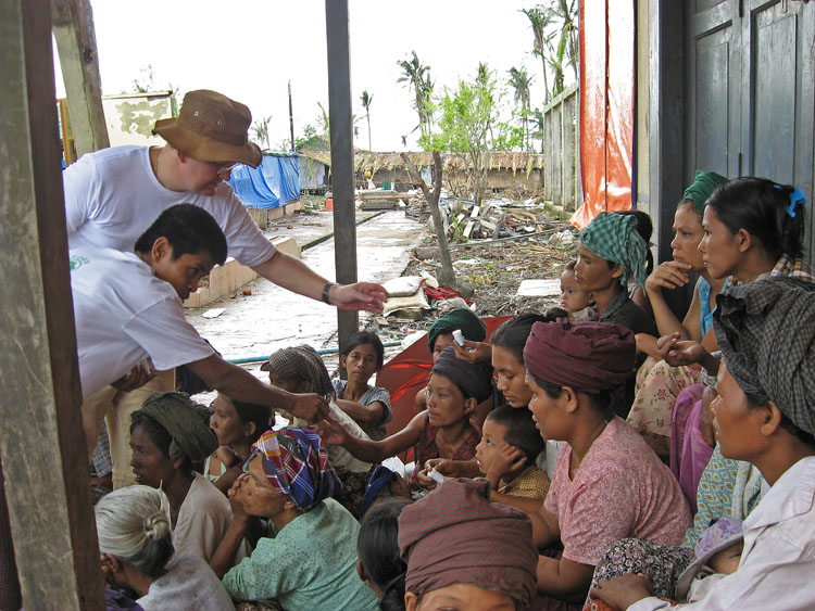 distribution de pillules pour strilisation de l'eau