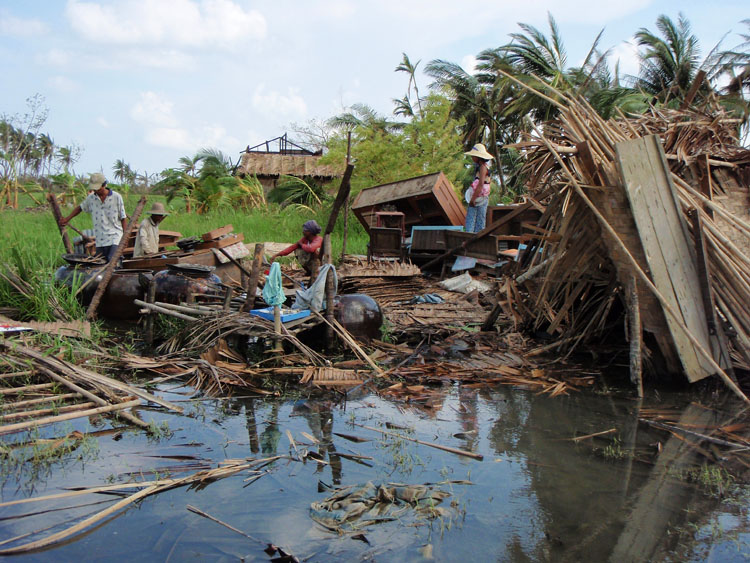 house destroyed in bokkale