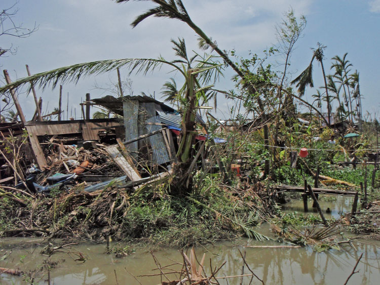 traditionnal house destroyed in Bokkale