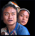 jeune femme tribus ann birmanie