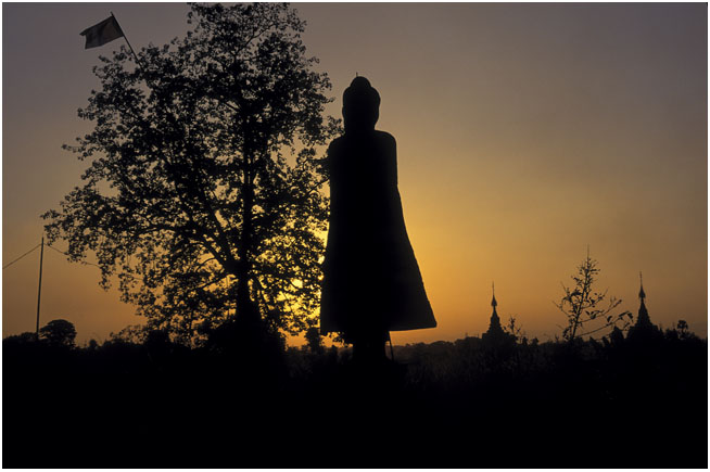 standing bouddha a pyay birmanie