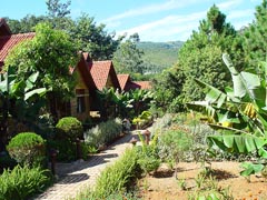 photo arrière Inle Inn hôtel à Pindaya au Myanmar