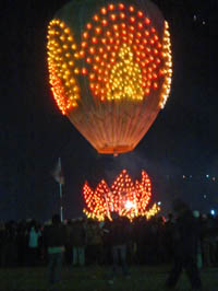 ballon la nuit à taungyi